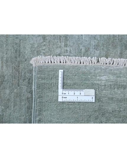 Overdye 8' 5" X 12' 0" Hand Knotted Wool Rug 8' 5" X 12' 0" (257 X 366) / Grey / Wool