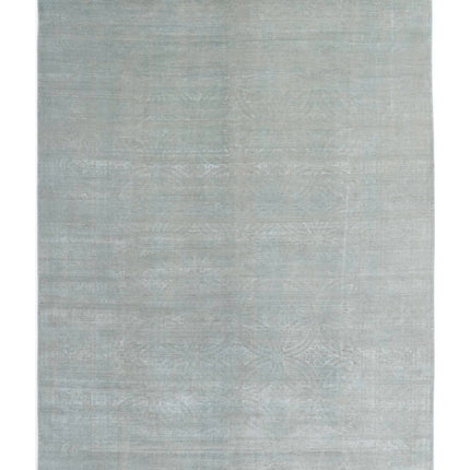 Overdye 8' 5" X 12' 0" Hand Knotted Wool Rug 8' 5" X 12' 0" (257 X 366) / Grey / Wool