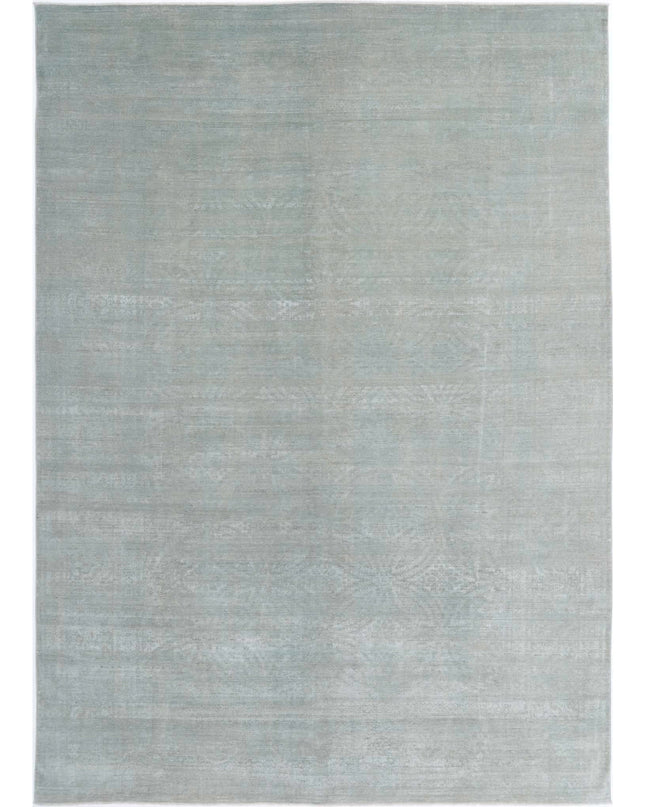 Overdye 8' 5" X 12' 0" Hand Knotted Wool Rug 8' 5" X 12' 0" (257 X 366) / Grey / Wool