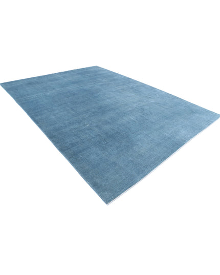 Overdye 9' 0" X 12' 1" Hand Knotted Wool Rug 9' 0" X 12' 1" (274 X 368) / Blue / Wool