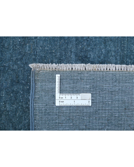 Overdye 9' 0" X 12' 1" Hand Knotted Wool Rug 9' 0" X 12' 1" (274 X 368) / Blue / Wool