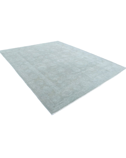 Overdye 9' 1" X 11' 4" Hand Knotted Wool Rug 9' 1" X 11' 4" (277 X 345) / Green / Wool