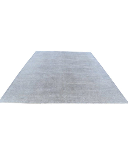 Overdye 8' 11" X 11' 4" Hand Knotted Wool Rug 8' 11" X 11' 4" (272 X 345) / Grey / Wool