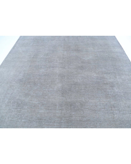 Overdye 8' 11" X 11' 4" Hand Knotted Wool Rug 8' 11" X 11' 4" (272 X 345) / Grey / Wool