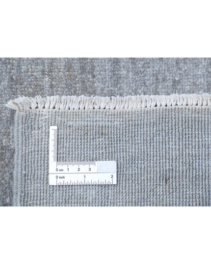 Overdye 8' 11" X 11' 4" Hand Knotted Wool Rug 8' 11" X 11' 4" (272 X 345) / Grey / Wool