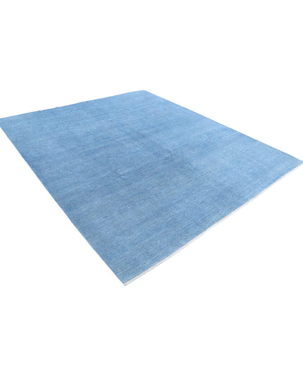 Overdye 7' 11" X 9' 1" Hand Knotted Wool Rug 7' 11" X 9' 1" (241 X 277) / Blue / Wool