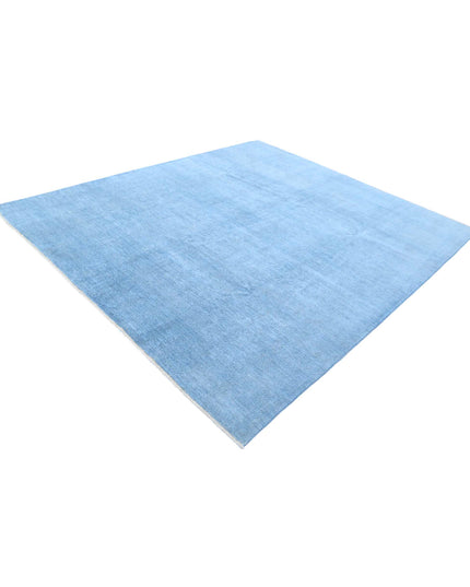 Overdye 7' 11" X 9' 1" Hand Knotted Wool Rug 7' 11" X 9' 1" (241 X 277) / Blue / Wool