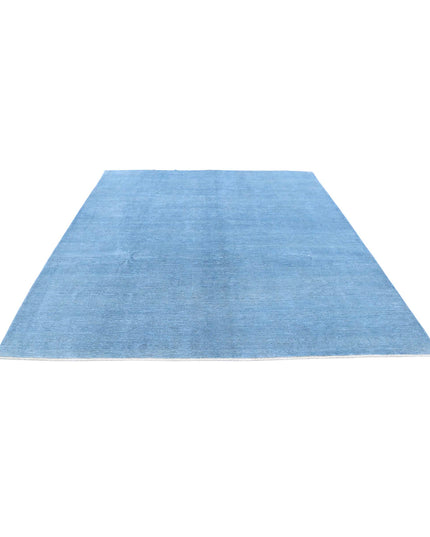 Overdye 7' 11" X 9' 1" Hand Knotted Wool Rug 7' 11" X 9' 1" (241 X 277) / Blue / Wool