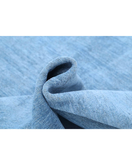 Overdye 7' 11" X 9' 1" Hand Knotted Wool Rug 7' 11" X 9' 1" (241 X 277) / Blue / Wool