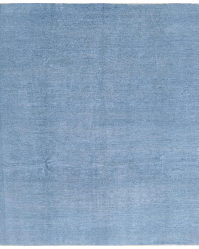 Overdye 7' 11" X 9' 1" Hand Knotted Wool Rug 7' 11" X 9' 1" (241 X 277) / Blue / Wool