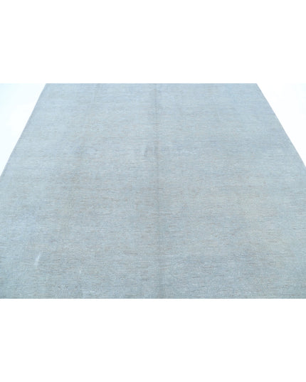 Overdye 7' 10" X 9' 11" Hand Knotted Wool Rug 7' 10" X 9' 11" (239 X 302) / Grey / Wool
