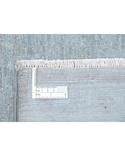 Overdye 7' 10" X 9' 11" Hand Knotted Wool Rug 7' 10" X 9' 11" (239 X 302) / Grey / Wool