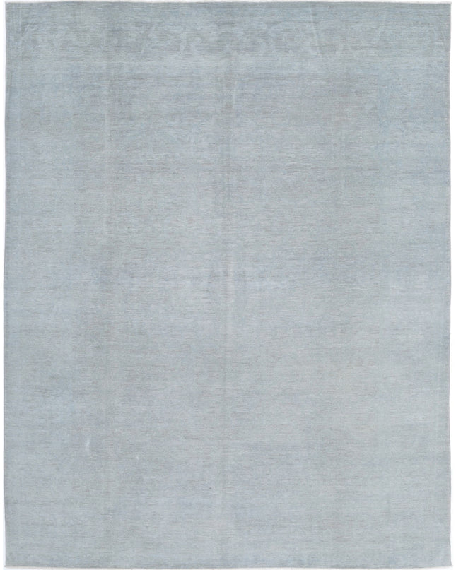 Overdye 7' 10" X 9' 11" Hand Knotted Wool Rug 7' 10" X 9' 11" (239 X 302) / Grey / Wool