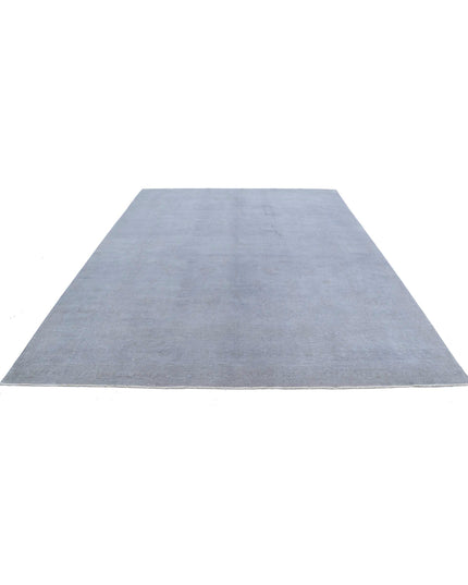 Overdye 8' 7" X 11' 3" Hand Knotted Wool Rug 8' 7" X 11' 3" (262 X 343) / Grey / Wool