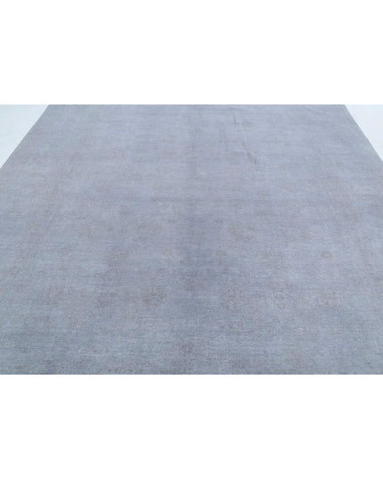 Overdye 8' 7" X 11' 3" Hand Knotted Wool Rug 8' 7" X 11' 3" (262 X 343) / Grey / Wool