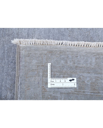 Overdye 8' 7" X 11' 3" Hand Knotted Wool Rug 8' 7" X 11' 3" (262 X 343) / Grey / Wool
