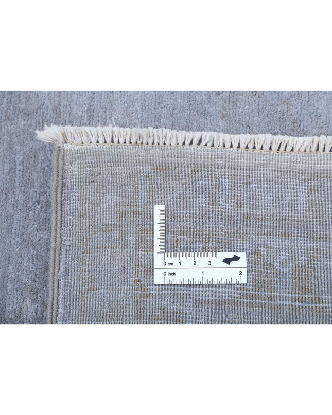 Overdye 8' 7" X 11' 3" Hand Knotted Wool Rug 8' 7" X 11' 3" (262 X 343) / Grey / Wool
