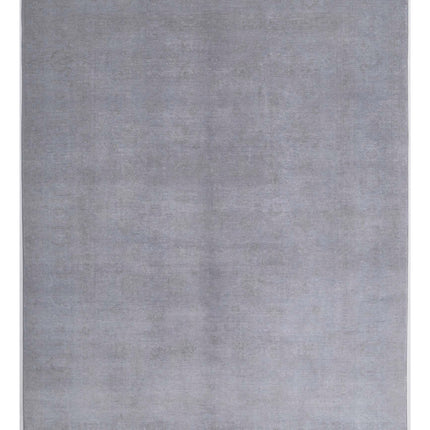 Overdye 8' 7" X 11' 3" Hand Knotted Wool Rug 8' 7" X 11' 3" (262 X 343) / Grey / Wool