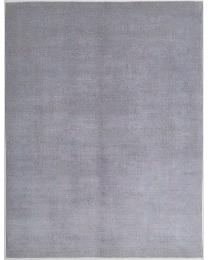 Overdye 8' 7" X 11' 3" Hand Knotted Wool Rug 8' 7" X 11' 3" (262 X 343) / Grey / Wool