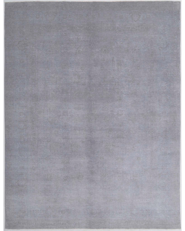 Overdye 8' 7" X 11' 3" Hand Knotted Wool Rug 8' 7" X 11' 3" (262 X 343) / Grey / Wool