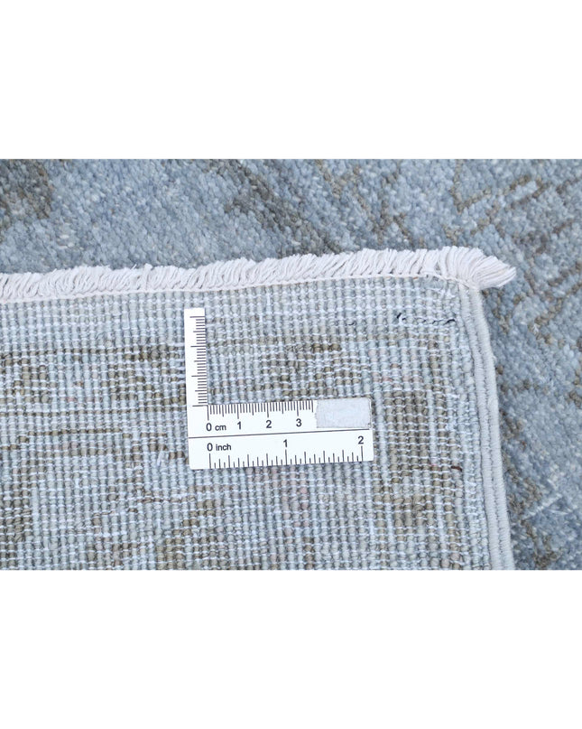 Overdye 2' 8" X 6' 11" Hand Knotted Wool Rug 2' 8" X 6' 11" (81 X 211) / Blue / Wool