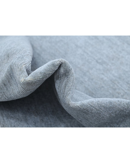 Overdye 3' 2" X 10' 7" Hand Knotted Wool Rug 3' 2" X 10' 7" (97 X 322) / Grey / Wool