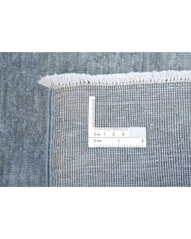 Overdye 6' 0" X 7' 10" Hand Knotted Wool Rug 6' 0" X 7' 10" (183 X 239) / Grey / Wool
