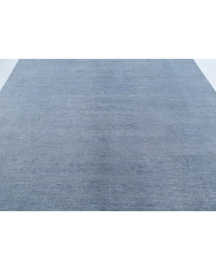 Overdye 8' 0" X 9' 8" Hand Knotted Wool Rug 8' 0" X 9' 8" (244 X 295) / Grey / Wool