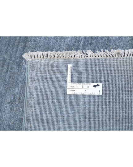 Overdye 8' 0" X 9' 8" Hand Knotted Wool Rug 8' 0" X 9' 8" (244 X 295) / Grey / Wool