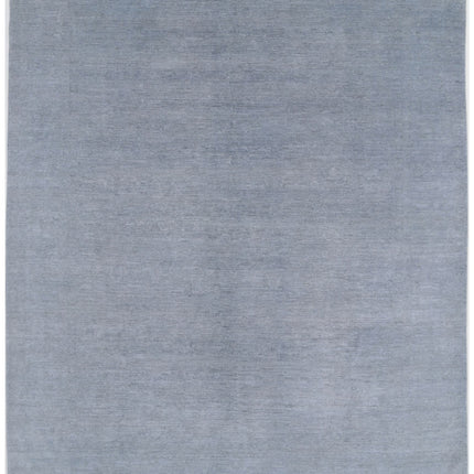 Overdye 8' 0" X 9' 8" Hand Knotted Wool Rug 8' 0" X 9' 8" (244 X 295) / Grey / Wool