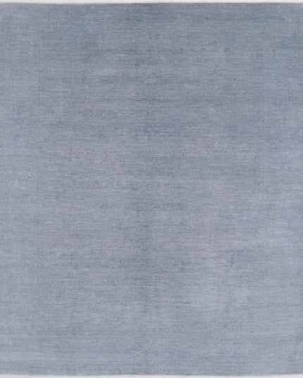 Overdye 8' 0" X 9' 8" Hand Knotted Wool Rug 8' 0" X 9' 8" (244 X 295) / Grey / Wool