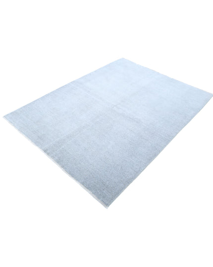 Overdye 4' 8" X 6' 4" Hand Knotted Wool Rug 4' 8" X 6' 4" (142 X 193) / Grey / Wool