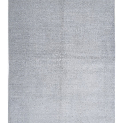 Overdye 4' 8" X 6' 4" Hand Knotted Wool Rug 4' 8" X 6' 4" (142 X 193) / Grey / Wool