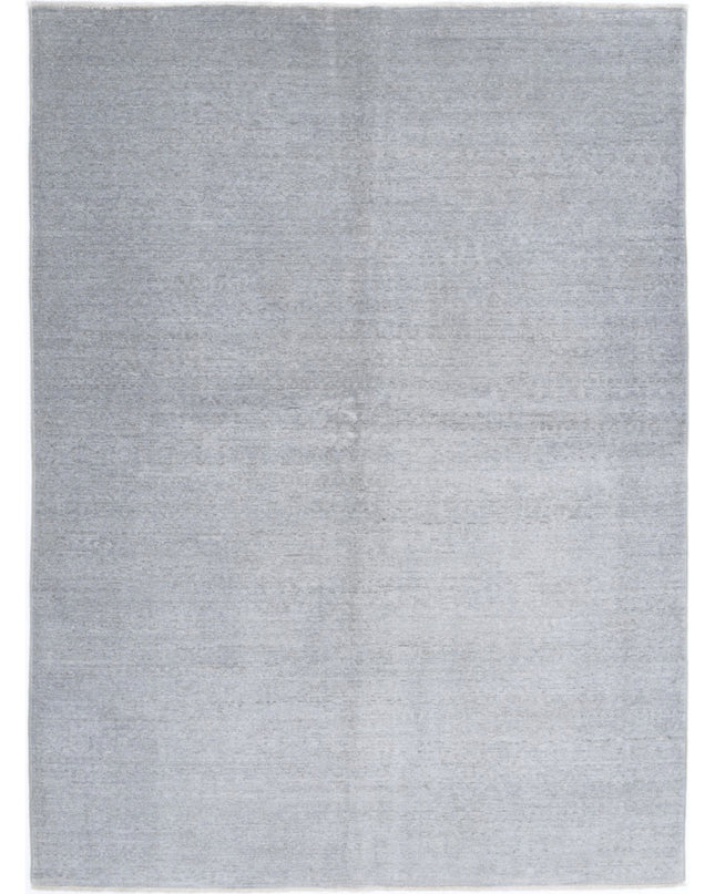 Overdye 4' 8" X 6' 4" Hand Knotted Wool Rug 4' 8" X 6' 4" (142 X 193) / Grey / Wool