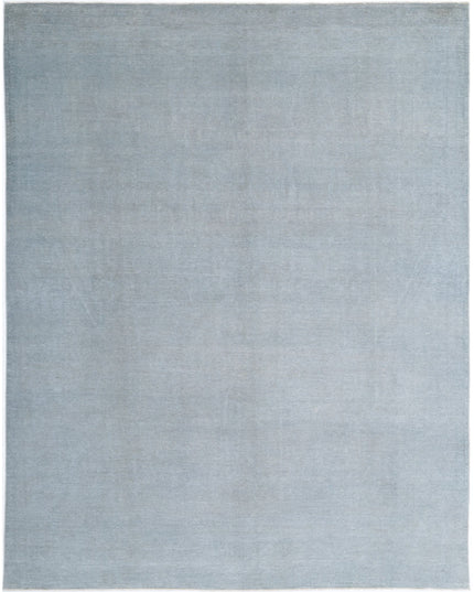 Overdye 9' 0" X 11' 5" Hand Knotted Wool Rug 9' 0" X 11' 5" (274 X 348) / Grey / Wool
