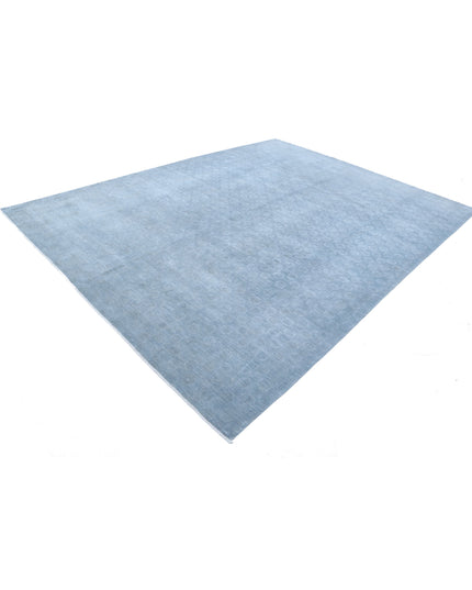 Overdye 8' 11" X 11' 5" Hand Knotted Wool Rug 8' 11" X 11' 5" (272 X 348) / Grey / Wool
