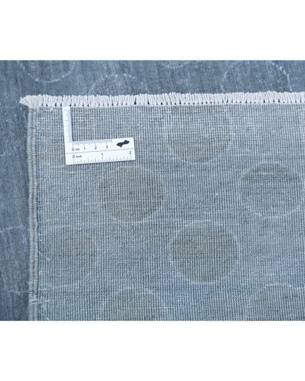 Overdye 8' 11" X 11' 5" Hand Knotted Wool Rug 8' 11" X 11' 5" (272 X 348) / Grey / Wool