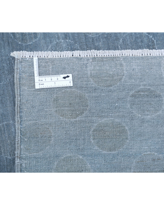 Overdye 8' 11" X 11' 5" Hand Knotted Wool Rug 8' 11" X 11' 5" (272 X 348) / Grey / Wool