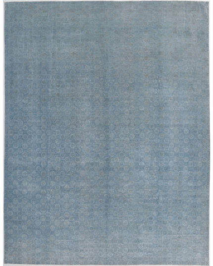 Overdye 8' 11" X 11' 5" Hand Knotted Wool Rug 8' 11" X 11' 5" (272 X 348) / Grey / Wool