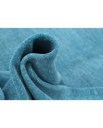 Overdye 6' 10" X 9' 4" Hand Knotted Wool Rug 6' 10" X 9' 4" (208 X 284) / Blue / Wool