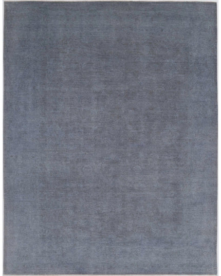Overdye 8' 8" X 11' 5" Hand Knotted Wool Rug 8' 8" X 11' 5" (264 X 348) / Grey / Wool