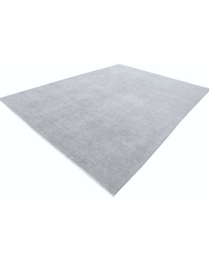 Overdye 9' 10" X 13' 10" Hand Knotted Wool Rug 9' 10" X 13' 10" (300 X 422) / Grey / Wool