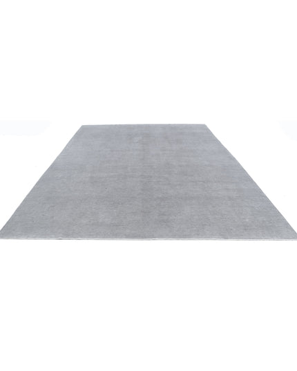 Overdye 9' 10" X 13' 10" Hand Knotted Wool Rug 9' 10" X 13' 10" (300 X 422) / Grey / Wool