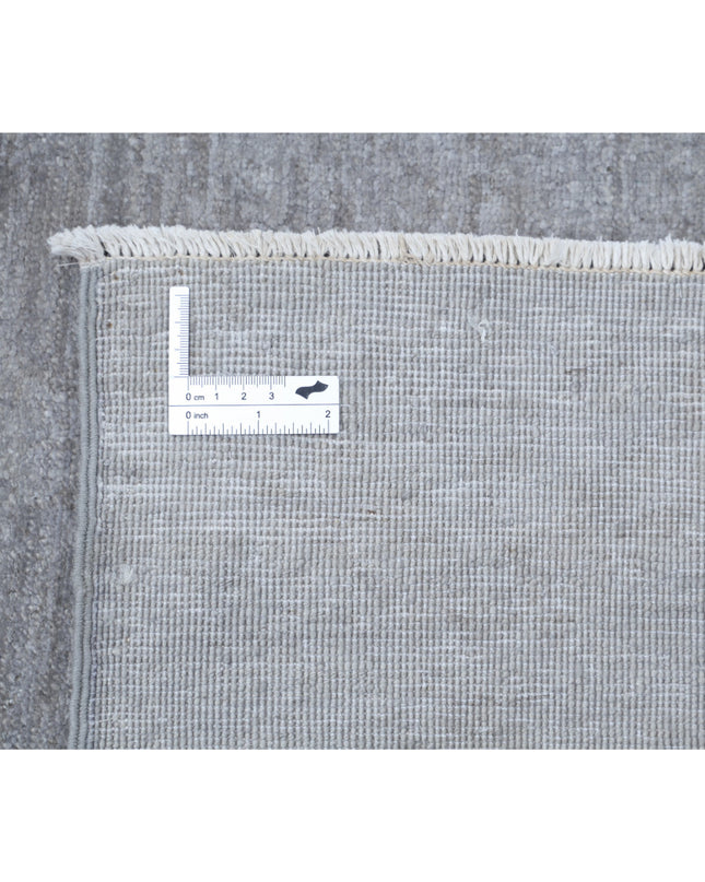 Overdye 9' 10" X 13' 10" Hand Knotted Wool Rug 9' 10" X 13' 10" (300 X 422) / Grey / Wool