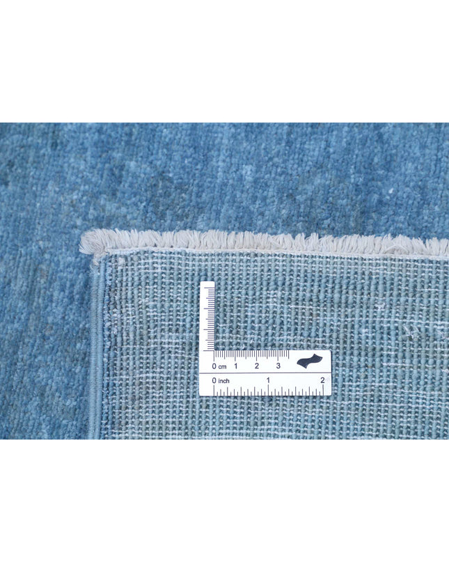 Overdye 2' 6" X 8' 2" Hand Knotted Wool Rug 2' 6" X 8' 2" (76 X 249) / Blue / Wool