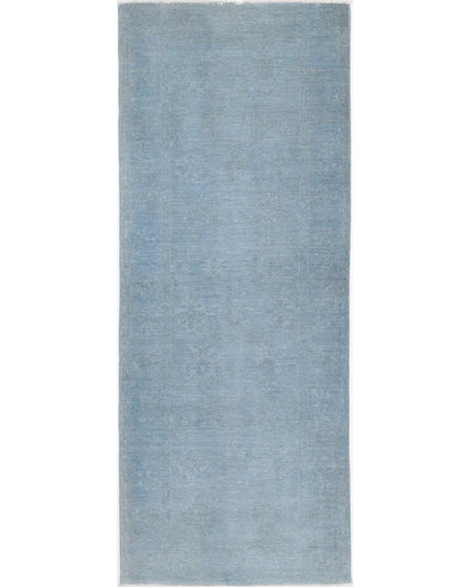 Overdye 2' 5" X 6' 7" Hand Knotted Wool Rug 2' 5" X 6' 7" (74 X 201) / Teal / Wool