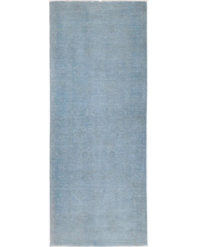 Overdye 2' 5" X 6' 7" Hand Knotted Wool Rug 2' 5" X 6' 7" (74 X 201) / Teal / Wool