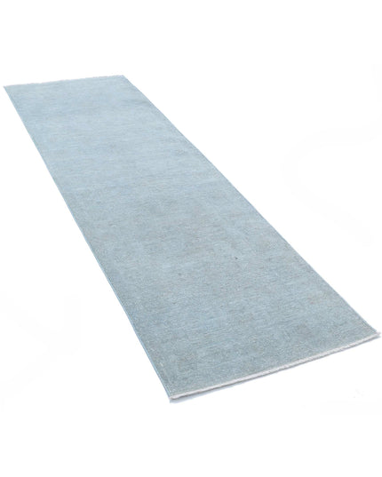Overdye 2' 6" X 8' 3" Hand Knotted Wool Rug 2' 6" X 8' 3" (76 X 251) / Grey / Wool