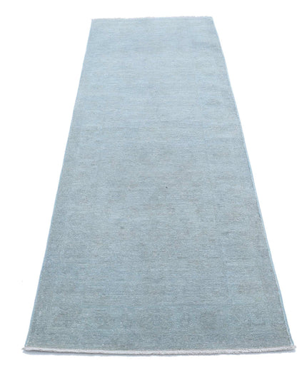Overdye 2' 6" X 8' 3" Hand Knotted Wool Rug 2' 6" X 8' 3" (76 X 251) / Grey / Wool