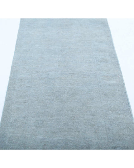 Overdye 2' 6" X 8' 3" Hand Knotted Wool Rug 2' 6" X 8' 3" (76 X 251) / Grey / Wool